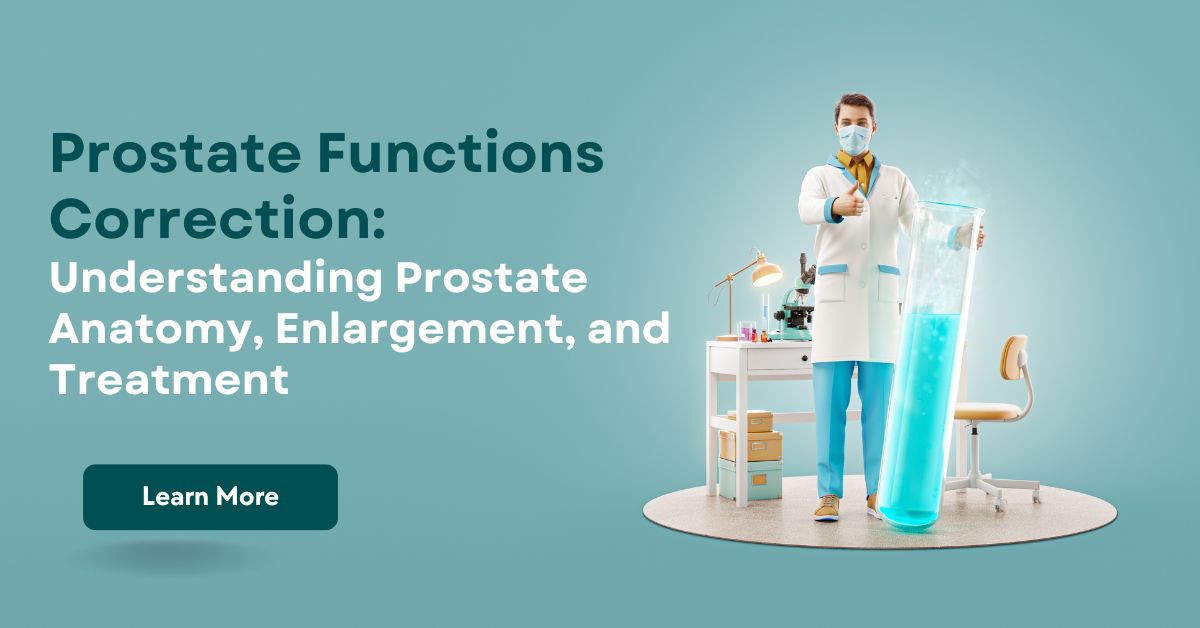 Prostate Functions Correction: Understanding Prostate Anatomy, Enlargement, and Treatment.